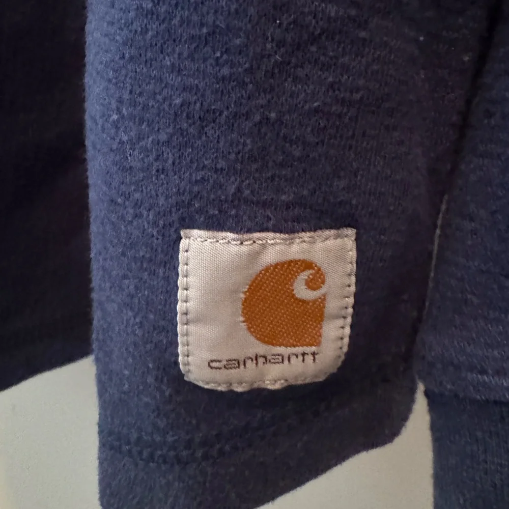 Carhartt Navy Blue Long Sleeve Shirt Size 2XL